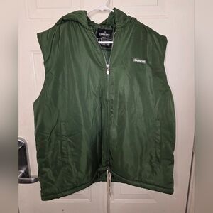 RAWGEAR Green Hooded Vest‎ NWT Size Large